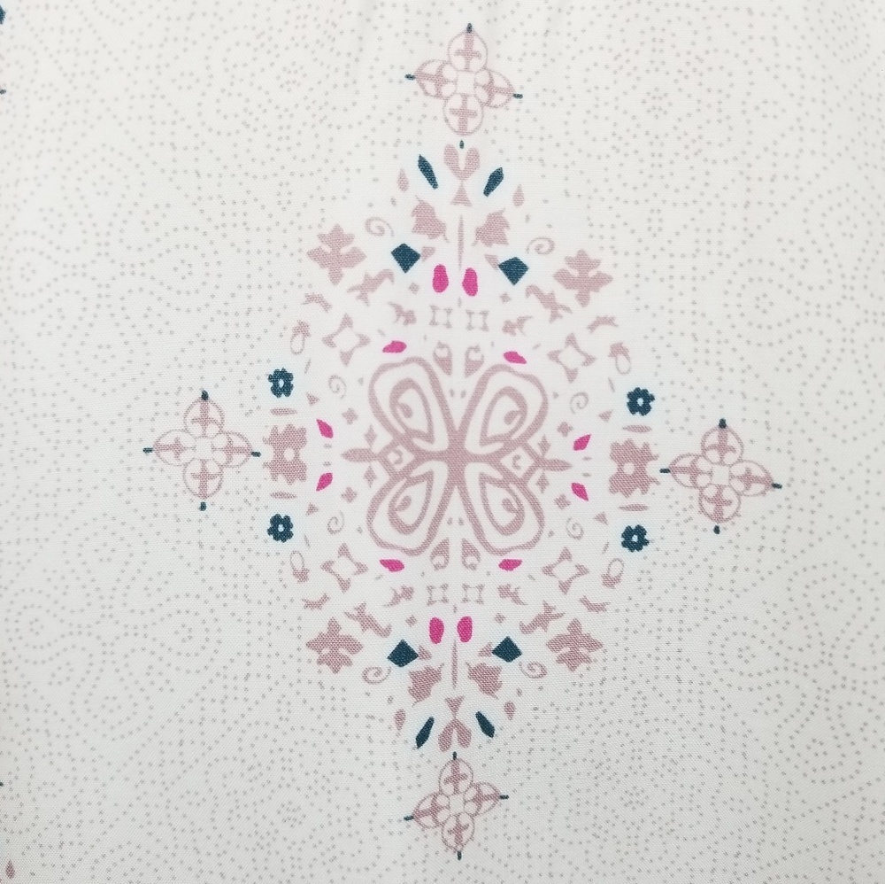 Tobi Medallion Print White Skater Dress | Size XS - Picture 7 of 8
